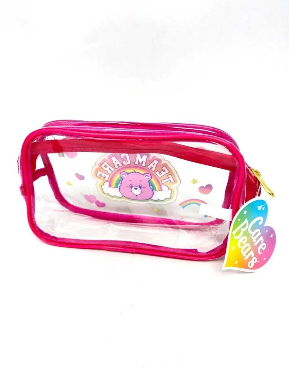 Target Care Bears Clear Pencil Pen Pouch Pastel Organization Makeup Storage